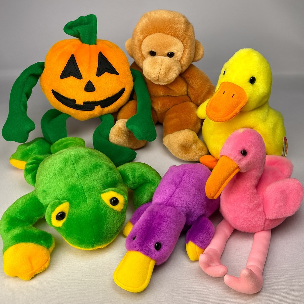 FOR SALE: Ty Beanie Babies – Vintage Plush Toys Collection